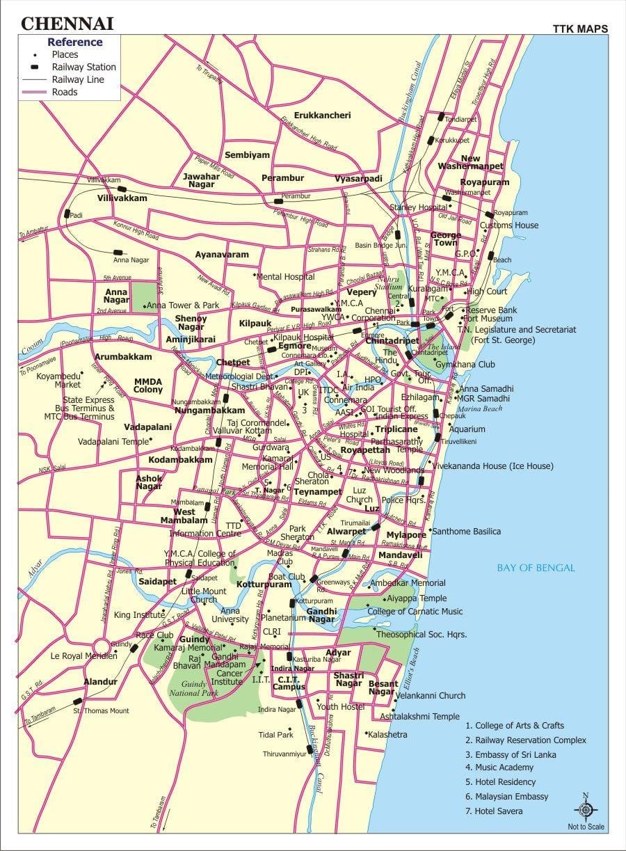 Chennai pada peta