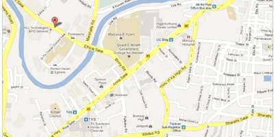 Anna Salai Chennai peta