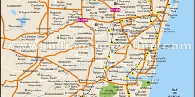 Kota Chennai penuh peta