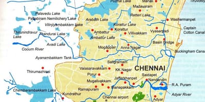 Peta sungai Chennai