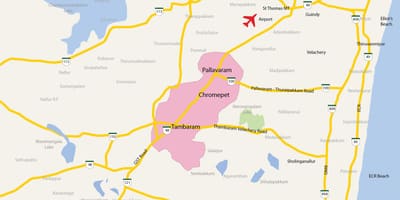 Peta dari Tambaram Chennai